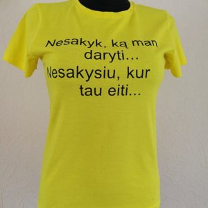 Marškinėliai su spauda