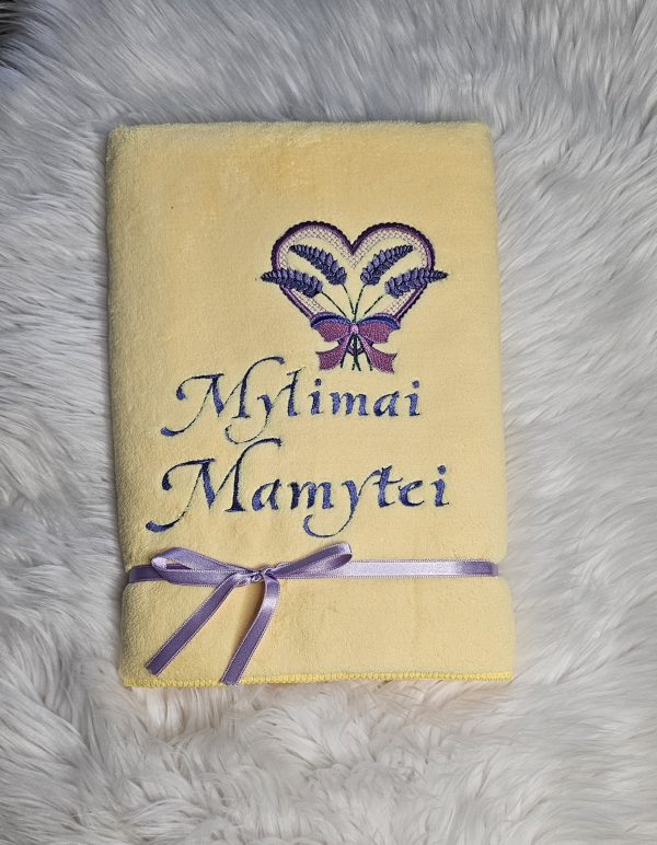 Siuvinėtas rankšluostis "Mylimai Mamytei"