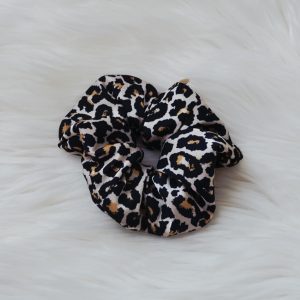 Dirbtinio šilko (Armani) plaukų gumytė LEOPARDO