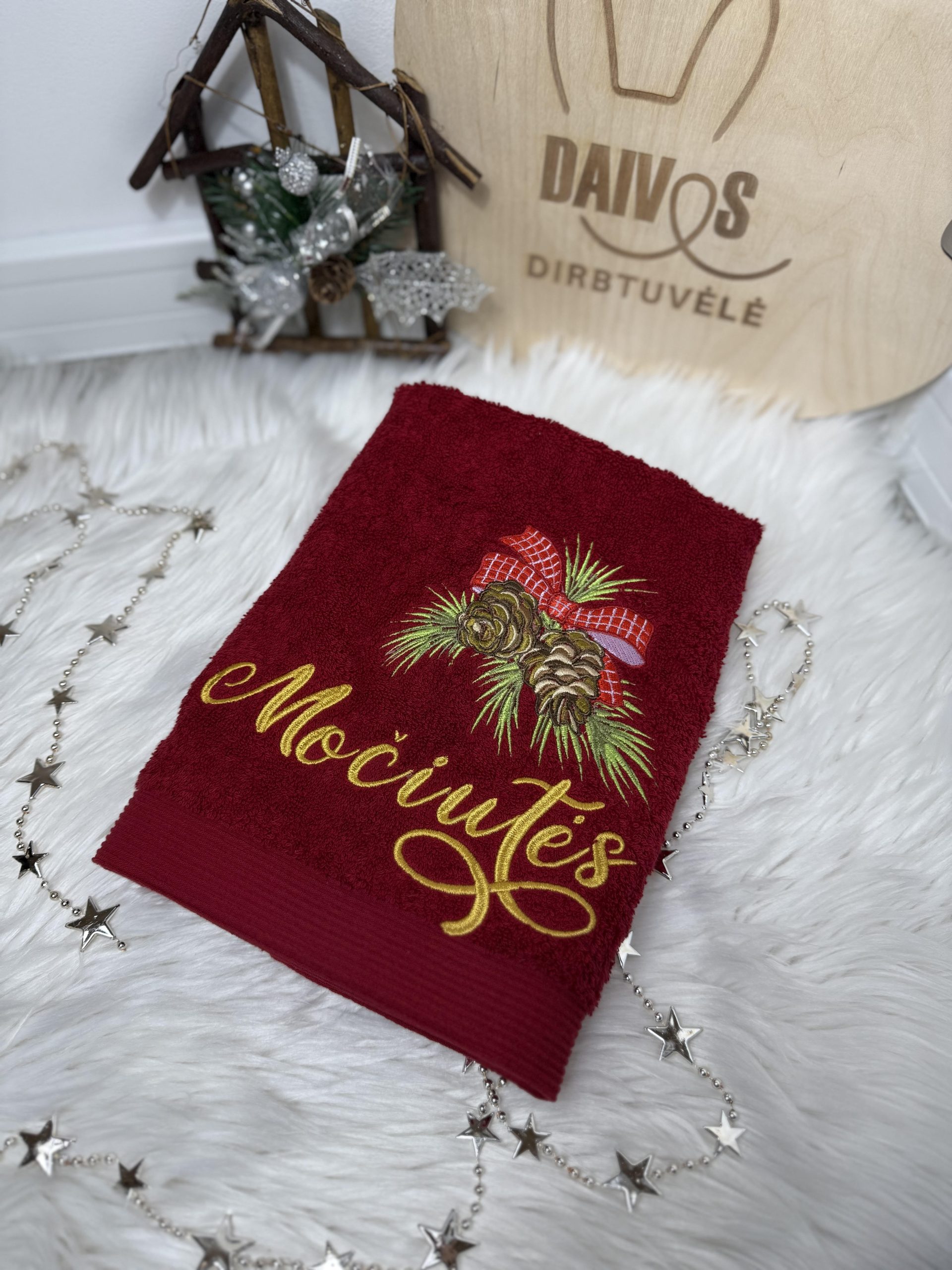 Siuvinėti rankšluosčiai Močiutei ir Diedukui - Image 2